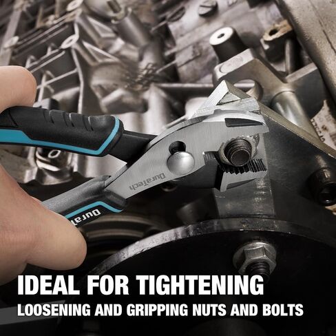 DURATECH 6 Inch Slip Joint Pliers, Small Pliers with Comfortable TPR Handle, Pliers Tool Forged from High Carbon Steel, Swivel Rivet, Pliers for Tightening, Loosening and Gripping Nuts and Bolts in Saudi Arabia