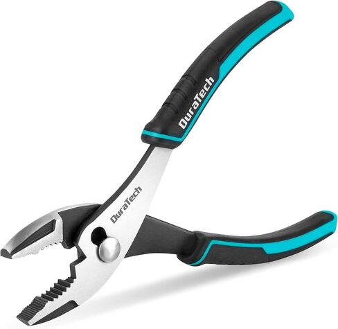 DURATECH 6 Inch Slip Joint Pliers, Small Pliers with Comfortable TPR Handle, Pliers Tool Forged from High Carbon Steel, Swivel Rivet, Pliers for Tightening, Loosening and Gripping Nuts and Bolts in Saudi Arabia