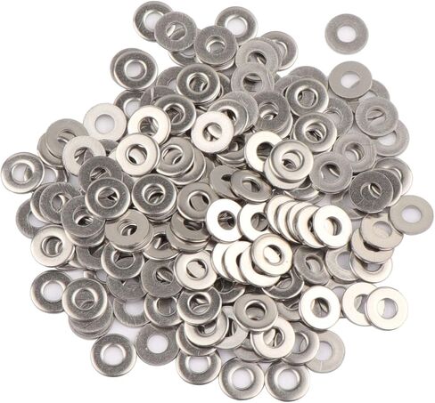 200pcs #6 x 3/8'' Washers 304 Stainless Steel Flat Washers Universal Metal Washers in Kuwait