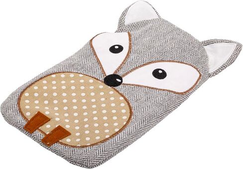 Bodico Warm and Cozy Novelty Wolf Hot Water Bottle, 1L, Grey in Saudi Arabia