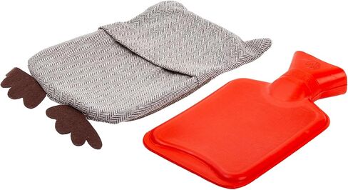 Bodico Warm and Cozy Novelty Wolf Hot Water Bottle, 1L, Grey in Saudi Arabia