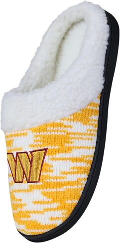 FOCO Women's NFL Sherpa Lined Colorblend Cup Sole Slippers in Saudi Arabia