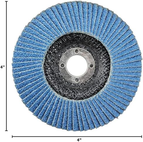 BHA 4 Inch Zirconia Abrasive Flap Discs Angle Grinder Wheels for Deburring, Blending, Rust Removal, Grinding Metal or Sanding Wood, 4" x 5/8" - 10 Pack (40 Grit) in Saudi Arabia