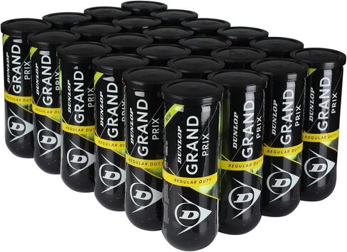 Dunlop Sports Grand Prix Tennis Balls - Case of 24 cans (72 Balls) - Regular Duty and Extra Duty in Kuwait