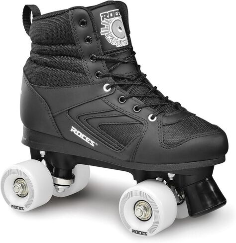 ROCES Unisex Kolossal Black/White Roller Skates for Intermediate and Upper Intermediate Level Skaters | Comfortable High-Performance Street Quad Skates for Women and Men in Kuwait