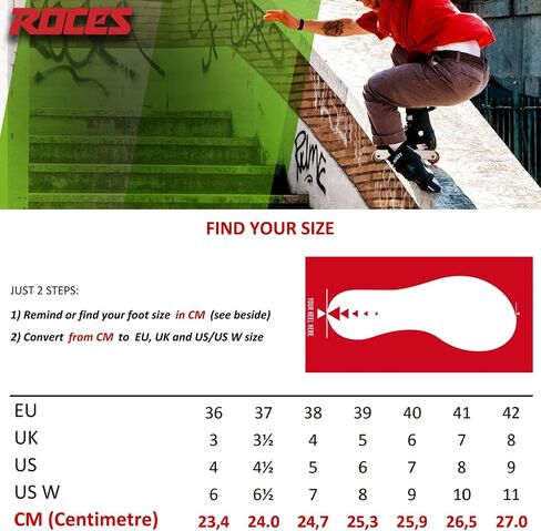 ROCES Unisex Kolossal Black/White Roller Skates for Intermediate and Upper Intermediate Level Skaters | Comfortable High-Performance Street Quad Skates for Women and Men in Kuwait