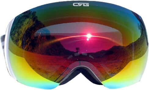 Ski Goggles 100% UV Protection Frameless Snowboard Goggles for Men,Women,Adults in Kuwait