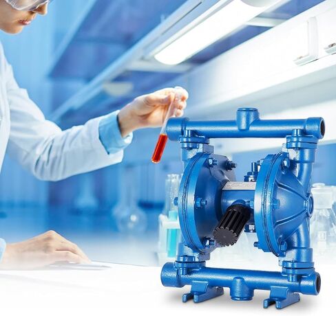 VEVOR Air-Operated Double Diaphragm Pump, 1/2 in Inlet & Outlet, Cast Iron Body, 3 GPM & Max 90 PSI, Nitrile Diaphragm Pneumatic Transfer Pump for Petroleum, Diesel, Oil & Low Viscosity Fluids in Saudi Arabia