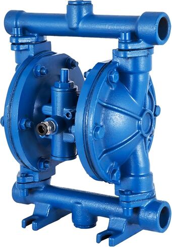 VEVOR Air-Operated Double Diaphragm Pump, 1/2 in Inlet & Outlet, Cast Iron Body, 3 GPM & Max 90 PSI, Nitrile Diaphragm Pneumatic Transfer Pump for Petroleum, Diesel, Oil & Low Viscosity Fluids in Saudi Arabia