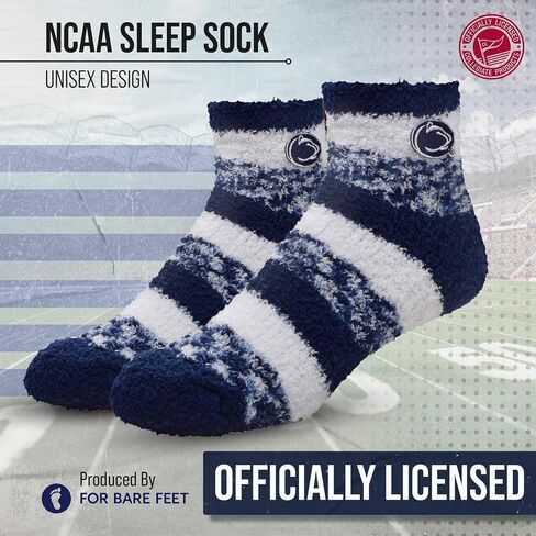 For Bare Feet NCAA Unisex Cozy Soft Sleep Socks, Ankle Length Lounge, One Size Fits Most, Ultimate Comfort in Saudi Arabia