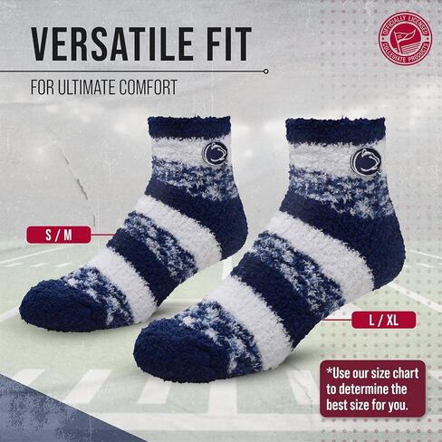 For Bare Feet NCAA Unisex Cozy Soft Sleep Socks, Ankle Length Lounge, One Size Fits Most, Ultimate Comfort in Saudi Arabia