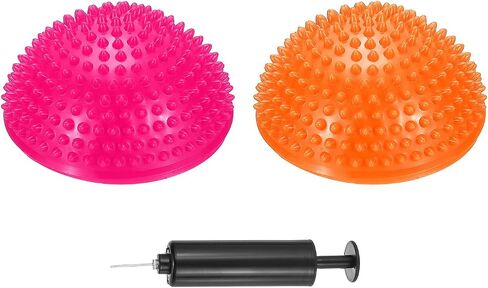 PATIKIL Half Spiky Domes Balance Pods Balance Trainer Dots with Hand Pump for Core Body in Saudi Arabia