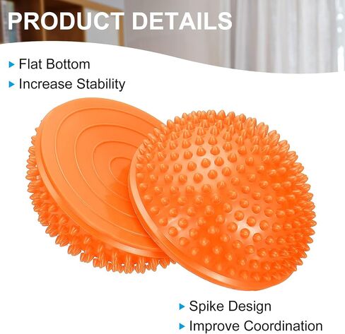 PATIKIL Half Spiky Domes Balance Pods Balance Trainer Dots with Hand Pump for Core Body in Saudi Arabia