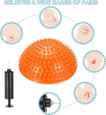 PATIKIL Half Spiky Domes Balance Pods Balance Trainer Dots with Hand Pump for Core Body in Saudi Arabia
