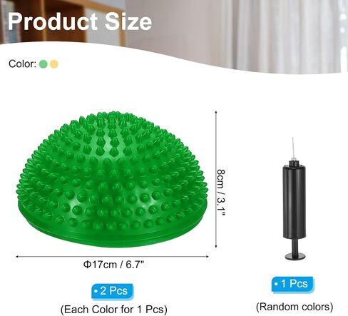 PATIKIL Half Spiky Domes Balance Pods Balance Trainer Dots with Hand Pump for Core Body in Saudi Arabia