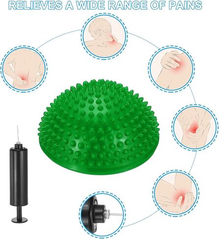 PATIKIL Half Spiky Domes Balance Pods Balance Trainer Dots with Hand Pump for Core Body in Saudi Arabia