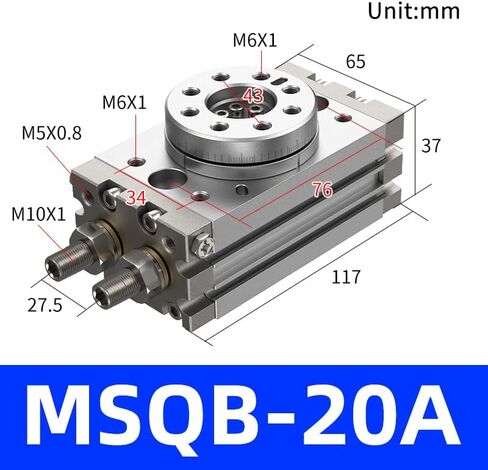 Pneumatic Swing Rotary Cylinder 180-degree Rotary Cylinder MSQB-10A in Saudi Arabia