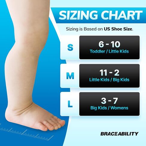 BraceAbility Toe Walking Socks (Pair) - Pediatric Kids Foot Brace for Comfortable Tip Toe Walking Prevention and Correction for Children and Toddlers, Cerebral Palsy Equipment, ADHD Support (M - Beige) in Saudi Arabia