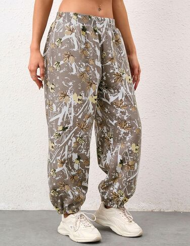 Women's Baggy Fleece Sweatpants Casual High Waisted Joggers Pants Fitted Sweat Pants with Pockets in Kuwait