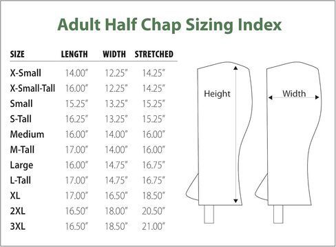 Perri's Zipper Adult Half Chap in Saudi Arabia