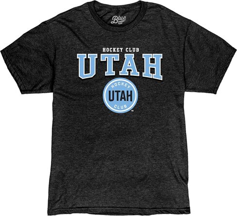 Blue 84 NHL Officially Licensed T-Shirt Heathered Black in Saudi Arabia
