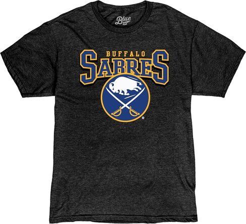 Blue 84 NHL Officially Licensed T-Shirt Heathered Black in Saudi Arabia