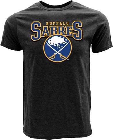 Blue 84 NHL Officially Licensed T-Shirt Heathered Black in Saudi Arabia