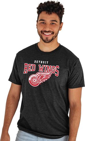 Blue 84 NHL Officially Licensed T-Shirt Heathered Black in Saudi Arabia