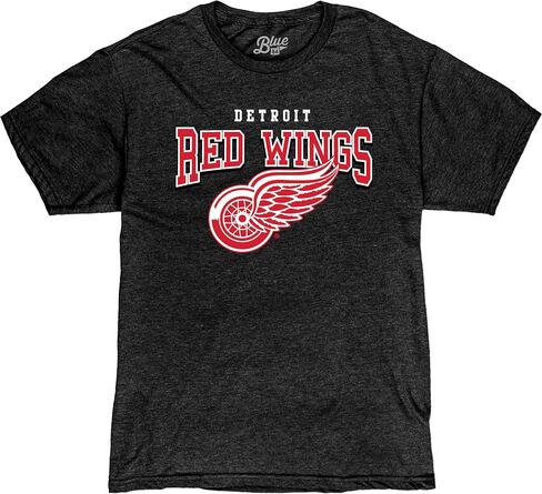 Blue 84 NHL Officially Licensed T-Shirt Heathered Black in Saudi Arabia