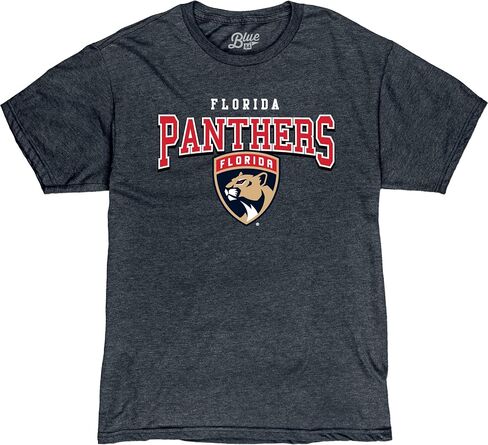Blue 84 NHL Officially Licensed T-Shirt Heathered Black in Saudi Arabia
