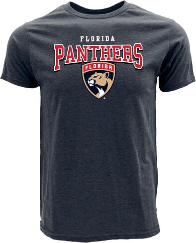 Blue 84 NHL Officially Licensed T-Shirt Heathered Black in Saudi Arabia