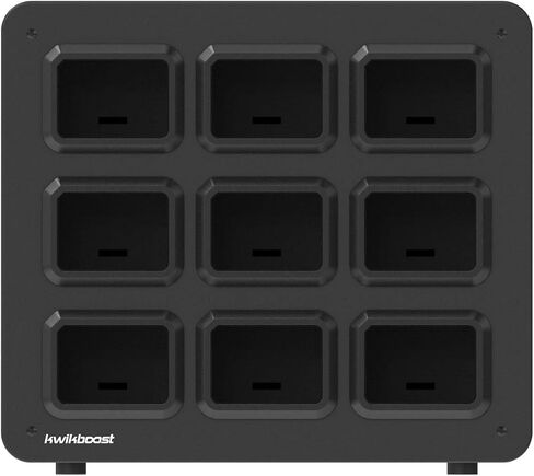 EdgePower 9-Bay Battery Charging Station – Charges and Stores Nine EdgePower Batteries – Batteries Not Included - Use w/KwikBoost EdgePower Charging Solution for Classrooms and Offices in Saudi Arabia