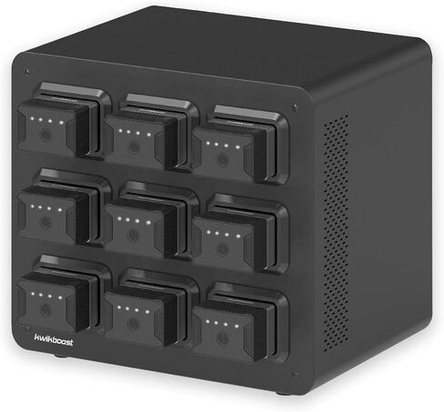 EdgePower 9-Bay Battery Charging Station – Charges and Stores Nine EdgePower Batteries – Batteries Not Included - Use w/KwikBoost EdgePower Charging Solution for Classrooms and Offices in Saudi Arabia