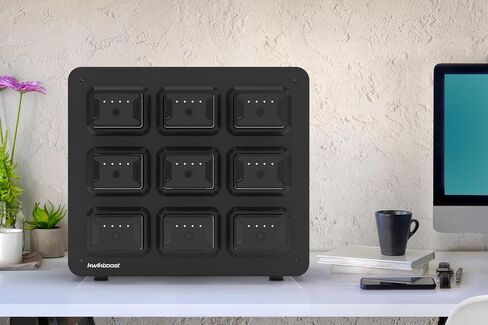 EdgePower 9-Bay Battery Charging Station – Charges and Stores Nine EdgePower Batteries – Batteries Not Included - Use w/KwikBoost EdgePower Charging Solution for Classrooms and Offices in Saudi Arabia