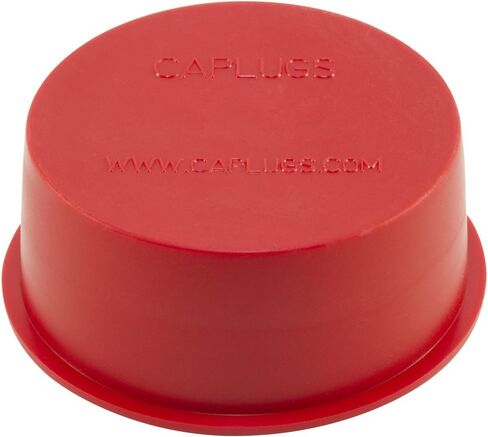 Caplugs ZTV8PQ1 Plastic Tapered Vinyl Cap and Plug. TV-8P, PVC, Cap OD 0.592" Plug ID 0.735", Red (Pack of 100) in Saudi Arabia