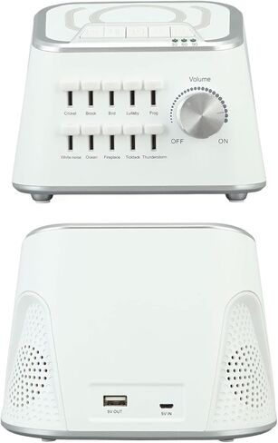 آلة ضوضاء بيضاء، 10 صانعة ضوضاء بيضاء، آلة صوت بلوتوث قابلة للتعديل، علاج للنوم للبالغين والأطفال، 3 مؤقتات للمساعدة على النوم للاسترخاء أثناء النوم in Kuwait