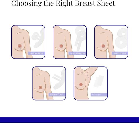 صفائح السيليكون Rejuvaskin Scar Fx - زوج من شريط الندبات السيليكون للندبات الجراحية للثدي - نمط المصاصة - شريط سيليكون لتنعيم الندبات وتسطيحها وتقليلها واستعادتها - يوصى بها الطبيب in Kuwait