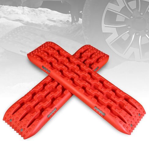 Big Red 27-Inch Off-Road Traction Boards, Recovery Tracks, and Traction Mat Set for Snow, Mud and Sand Rescue in Kuwait