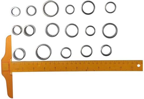 Drawn Cup Needle Roller Bearing 5pcs Silver Smooth Pre-Lubricated Open End Low Noise Chrome Steel Needle Rollers Pumps and Compressors(HK2030 20x26x30mm) in Saudi Arabia