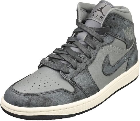 Air Jordan 1 Mid SE Women's Shoes (FJ3448-001, Smoke Grey/Sail/Off Noir) in Saudi Arabia