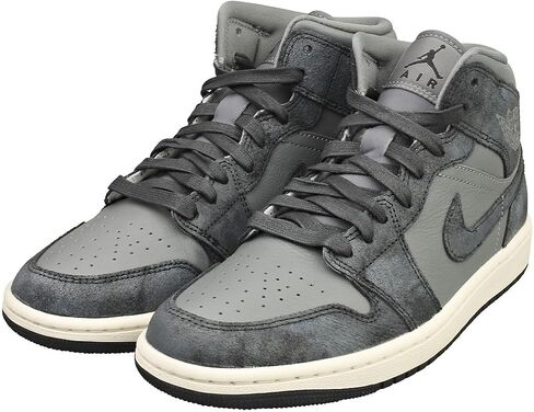 Air Jordan 1 Mid SE Women's Shoes (FJ3448-001, Smoke Grey/Sail/Off Noir) in Saudi Arabia