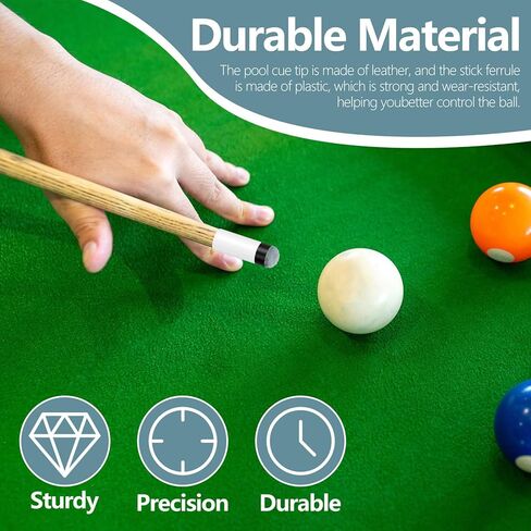 20 مجموعة من رؤوس عصا البلياردو مقاس 12 مم، أطراف عصا حمام السباحة مع حلقات بلاستيكية بيضاء، أطراف بديلة احترافية للبلياردو (أزرق) in Kuwait