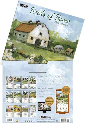 LANG Fields Of Home 2024 Wall Calendar (24991002032) in Saudi Arabia
