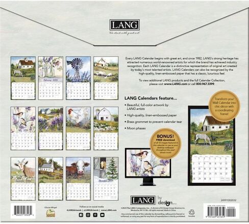 LANG حقول المنزل 2024 تقويم الحائط (24991002032) in Saudi Arabia