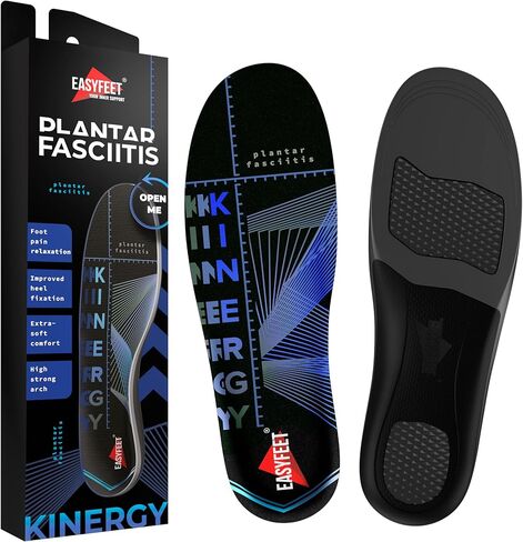 Plantar Fasciitis Relief Insoles for Shoes - Arch Support Inserts Women and Men - Orthotics Inserts for Work Shoes Cobalt L in Saudi Arabia