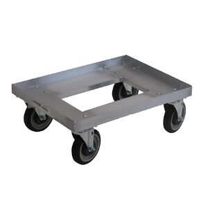 Channel MC1319 Dollies, Glass Rack/Milk Crate Dolly, Milk Crate Dollies, 14.25"W x 20.25"D x 7.5"H, Aluminum Construction