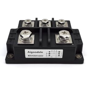400A 1600V MDS400-16 Three-Phase Bridge Rectifier,Portable 3‑Phase Diode Bridge Rectifier