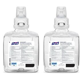 PURELL HEALTHY SOAP 0.5% PCMX Antimicrobial Foam, Floral Fragrance, 1200 mL Refill for PURELL CS8 Automatic Soap Dispenser (Pack of 2) – 7878-02 - Manufactured by GOJO, Inc.