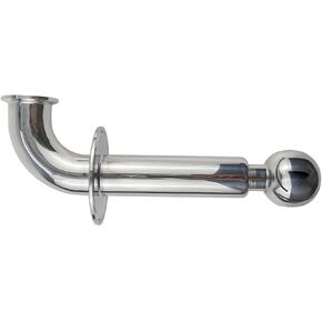 Elbow-Type Rotating CIP Spray Ball 1.5" Tri-Clamp Weld on 2" Tri-Clamp Cap SS304 Stainless Steel Double Tri Clover 360 Degree Cleaning Ball