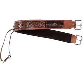 Equitack Western Horse Saddle Back Cinch Flank Strap Rear Girth Leather Buckskin Billet Keeper
